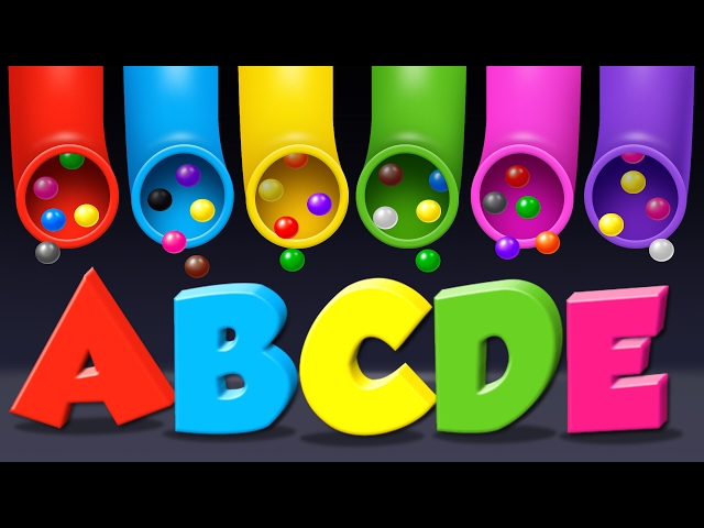 Learn Alphabet for Toddlers Kids Babies with A Lot of Candy Surprise Eggs class=