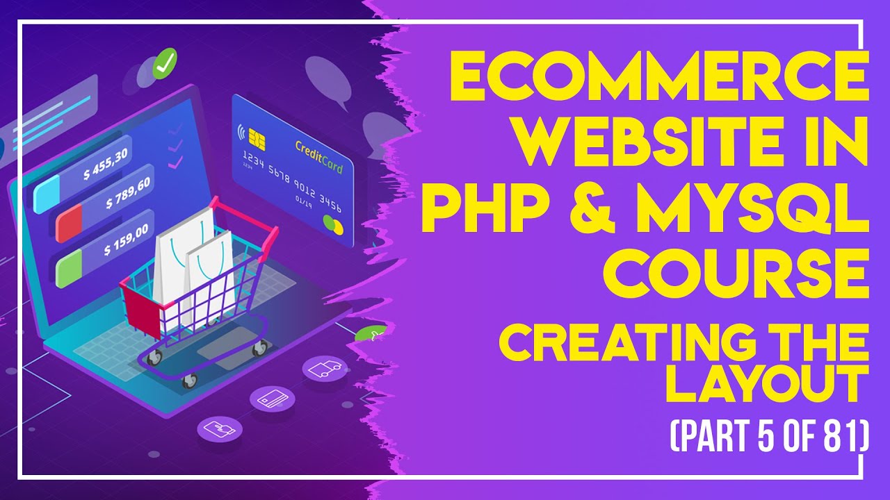 ⁣E-Commerce website in PHP & MySQL in Urdu/Hindi part 5 creating the layout