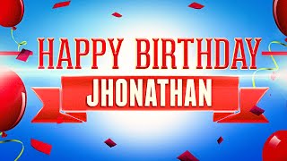 Happy Birthday Jhonathan