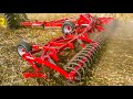 HORSCH Cultro 12 TC - измельчение «зелёной» стерни подсолнечника.