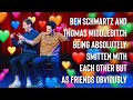 Ben Schwartz & Thomas Middleditch being absolutely smitten with each other but as friends obviously