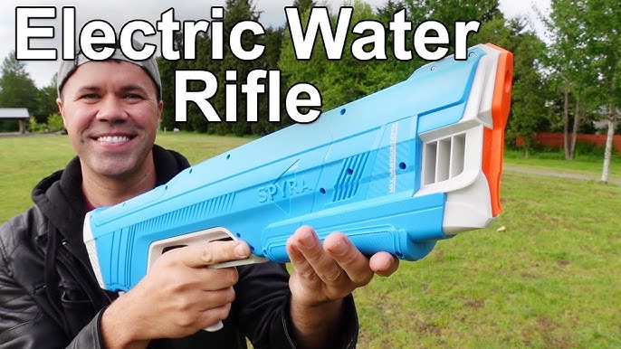  SPYRA - SpyraThree WaterBlaster - Electric & Automated Premium  Water Gun with The Switch - Decide Between 3 Epic Game Modes (Blue) : Video  Games