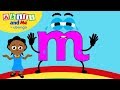 Learn Letter M! | The Alphabet with Akili | Cartoons for Preschoolers