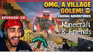 Minecraft Survival Essentials | Building & Crafting 🏠⚒️ | Iron Golen got Angry🤬🩴