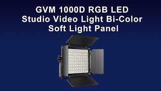 GVM 1000D RGB LED Studio Video Light Bi-Color Soft Light Panel screenshot 5