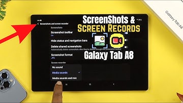Galaxy Tab A8: How To Take Scrolling Screen Shot and Record Screen!