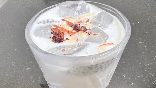 Dairy free healthy drink for summer | badam ilaichi ka sharbat | chia seeds recipes | chia drink