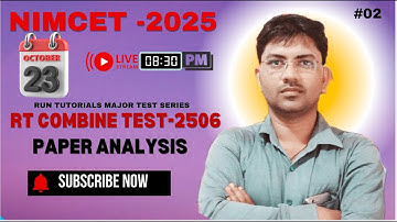 NIMCET TEST SERIES-2025/PAPER code-2506 /Part-02/SHORTCUT/TRICKS/#Varanasi/#NIMCET2025/#mca