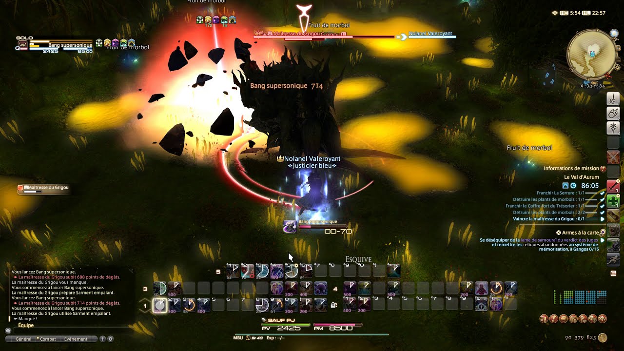 The Aurum Vale synced solo blue mage speedrun 