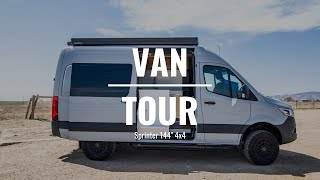 VAN TOUR | Custom Van Build | Sprinter 144" 4x4 w/ subway tile backsplash | Rossmönster Vans | 175