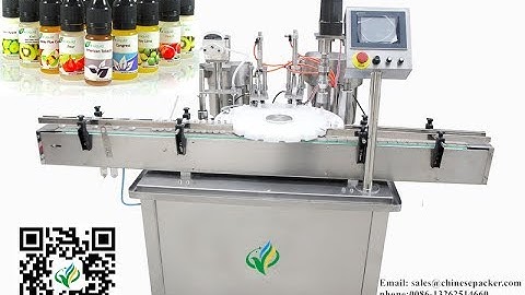 how to adjust Electronic cigarette liquid filling machine 10ml e juice bottle filler capper video