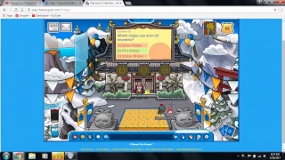 Playing Club Penguin One last time before shut down