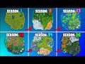 Fortnite Map Evolution! (Chapter 1 - Chapter 4)