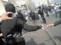 Iran Tehran 11 Feb 2010 Regime bike on fire