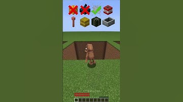 Minecraft Fall Damage vs Blocks🤯 #shorts #minecraft