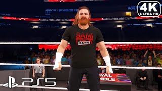 WWE 2K23 PS5 - Brock Lesnar vs Sami Zayn | No-Holds Barred Match (4K ULTRA HD) WWE 2K