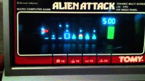 Tomy Alien Attack Vintage Electronic Gameplay VFD