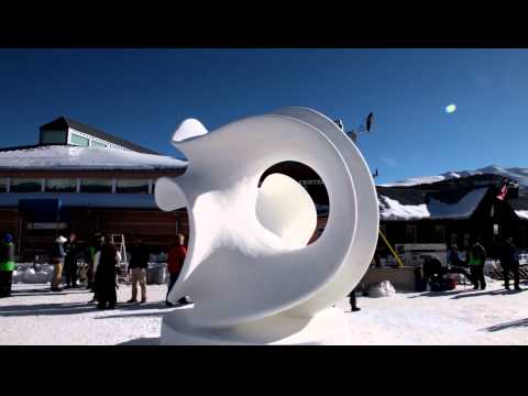2011 Team Sweden-USA Snow Sculpture in Daylight