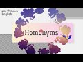 Омонимы (Homonyms) в английском языке