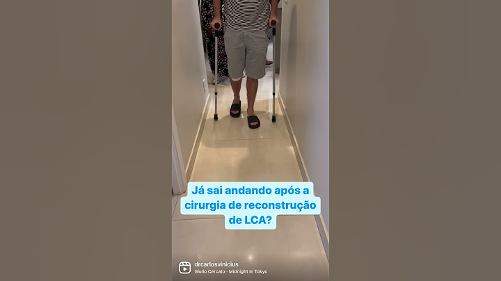Já sai andando após a cirurgia de reconstrução do ligamento cruzado anterior?
