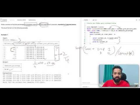 1174. Immediate Food Delivery II | Leetcode | Hindi - YouTube