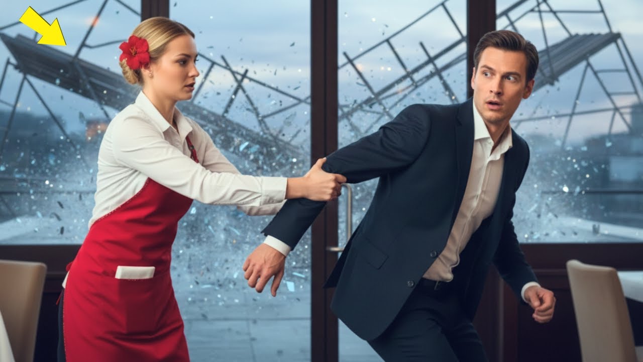 She warned the CEO not to step outside—ten seconds later the collapsing scaffolding proved her right