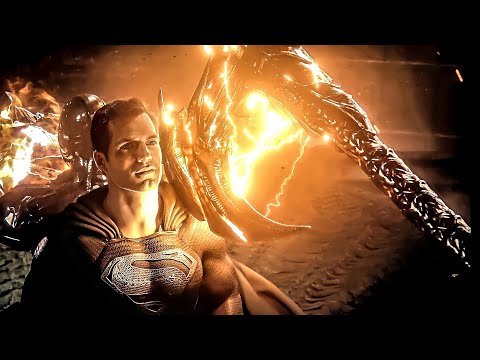Superman llega a la batalla completa - La liga de la justicia de Zack Snyder
