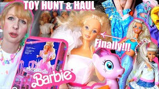 Finally found Crystal Barbie! Flea market toy hunt & haul May 2024  80s 90s Barbie, My Little Pony