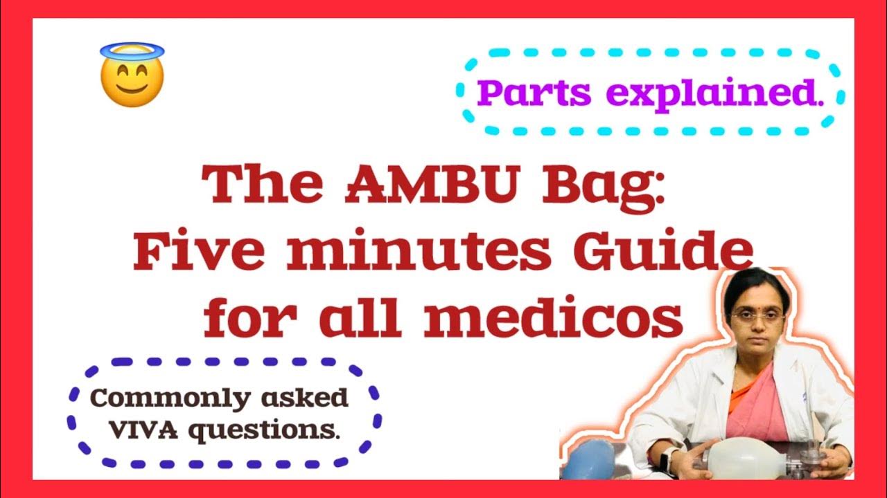 Parts of AMBU bag. Self inflating Bag. Manual resuscitator - YouTube