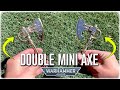 Casting DOUBLE MINI Axes From Warhammer 40K - Aluminum Bronze Art From Scrap