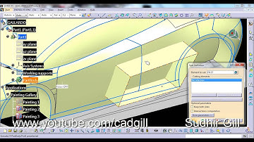 Video Tutorial on Modeling Lamborghini Gallardo in CATIA Part 39