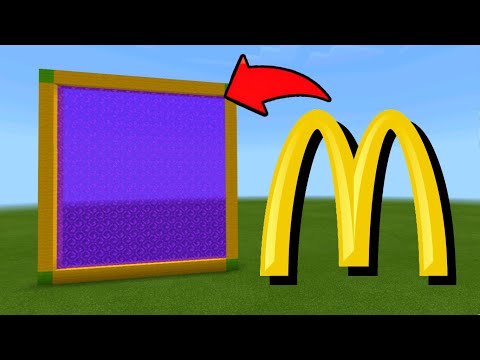 Minecraft Pe How To Make a Portal To The McDonalds Dimension - Mcpe Portal To McDonalds!!!