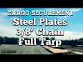Cargo Securement, Steel Plates, 3/8’ Chain, Full Tarp, Chicago