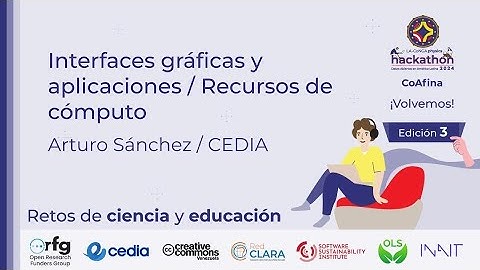 Workshop Interfaces gráficas y desarrollo de aplicaciones | Recursos de cómputo | #CoAfina2024