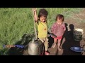 Taking water from very far way in village by children ll Water scarcity in village