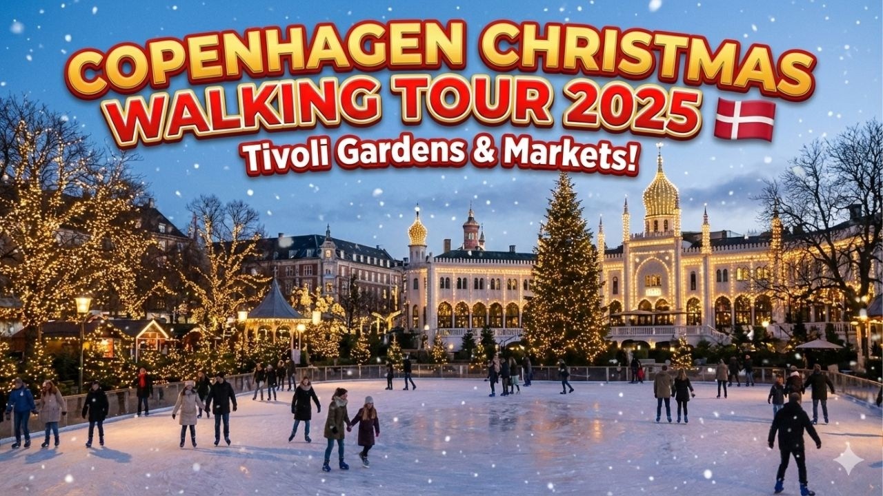 Рождественская пешеходная экскурсия по Копенгагену, Дания, 2025 🇩🇰 Сады и рынки Тиволи