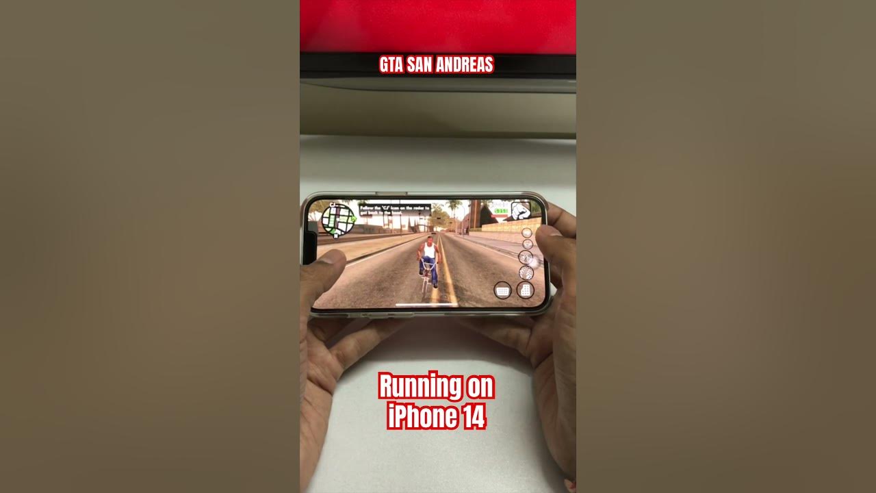 This is how we played GTA San Andreas on iPhone 14 😊 #shorts #gta