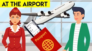 Check In At The Airport Conversation - English At The Airport Part 1