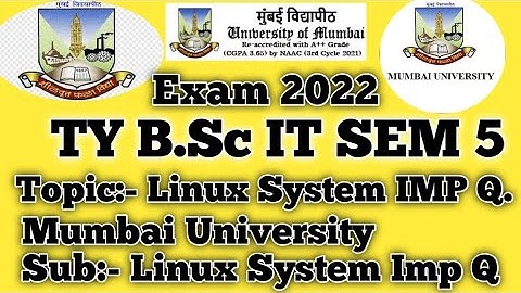 TYBSC IT  SEM-V ||Linux Server Administrator ||Imp Questions||  #mumbaiuniversity2022#TYBSCIT #exam