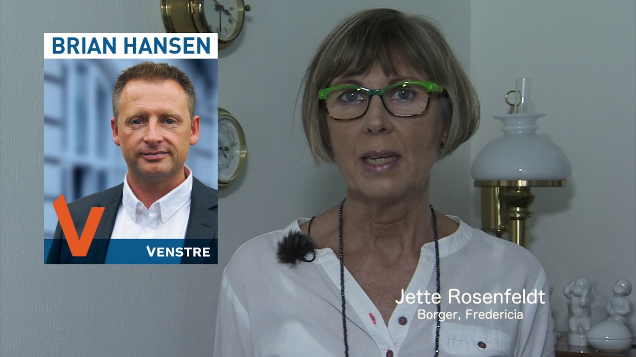 Jette Rosenfeldt   Jeg stemmer på Brian Hansen