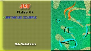 JSF Class Lecture(Locale)- Class 07