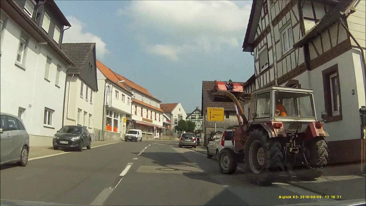 Ortsdurchfahrt im Odenwald/HP: Gadernheim (Nord rein, Süd raus)
