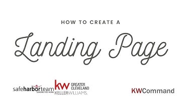 LANDING PAGE Tutorial 🤗 | KW Command