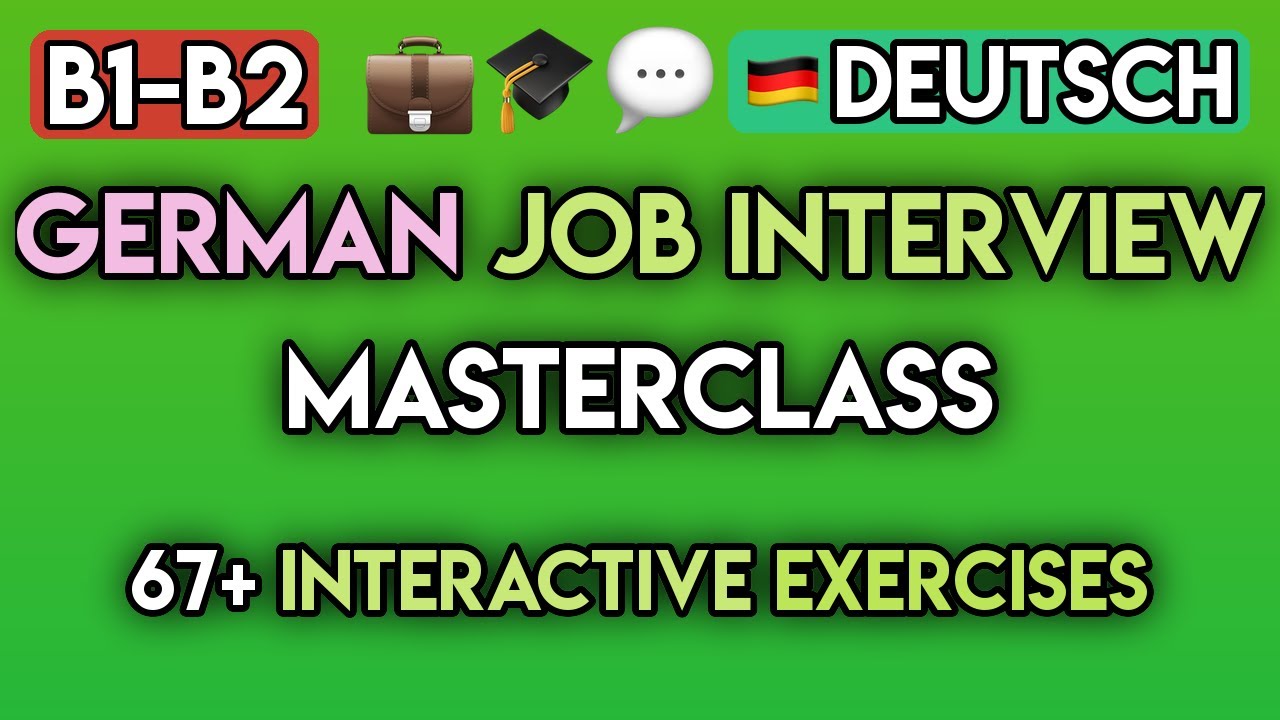 Master the German Job Interview | 65+ B1-B2 Phrases & Exercises to Get Hired