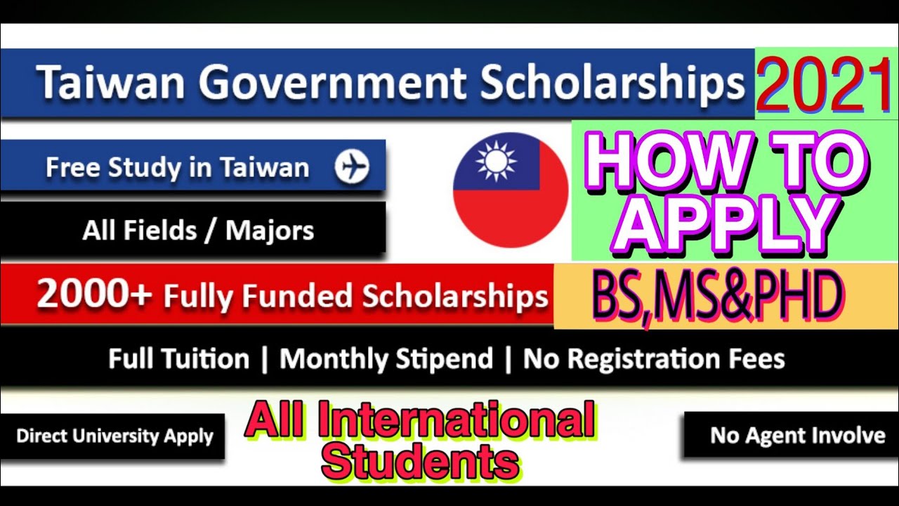 phd funding in taiwan