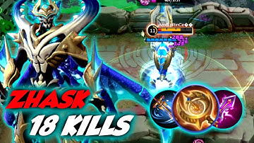 ZHASK THE "UNDERRATED MAGE" 18 KILLS | ZHASK BEST BUILD-MLBB 2022