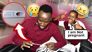 Getting EXCITED Over A Negative Pregnancy Test PRANK *Gone Wrong*
