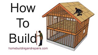 How To Build Two Car Garage With Living Space Above  Four Different Projects In This Video