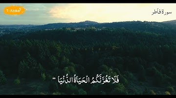 يَا أَيُّهَا النَّاسُ إِنَّ وَعْدَ اللَّهِ حَقٌّ ۖ - أحمد النفيس - سورة فاطر ❤️ #TAzakar