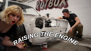 Engine Raise in a Lowered Car! {MK1 Caddy Project}